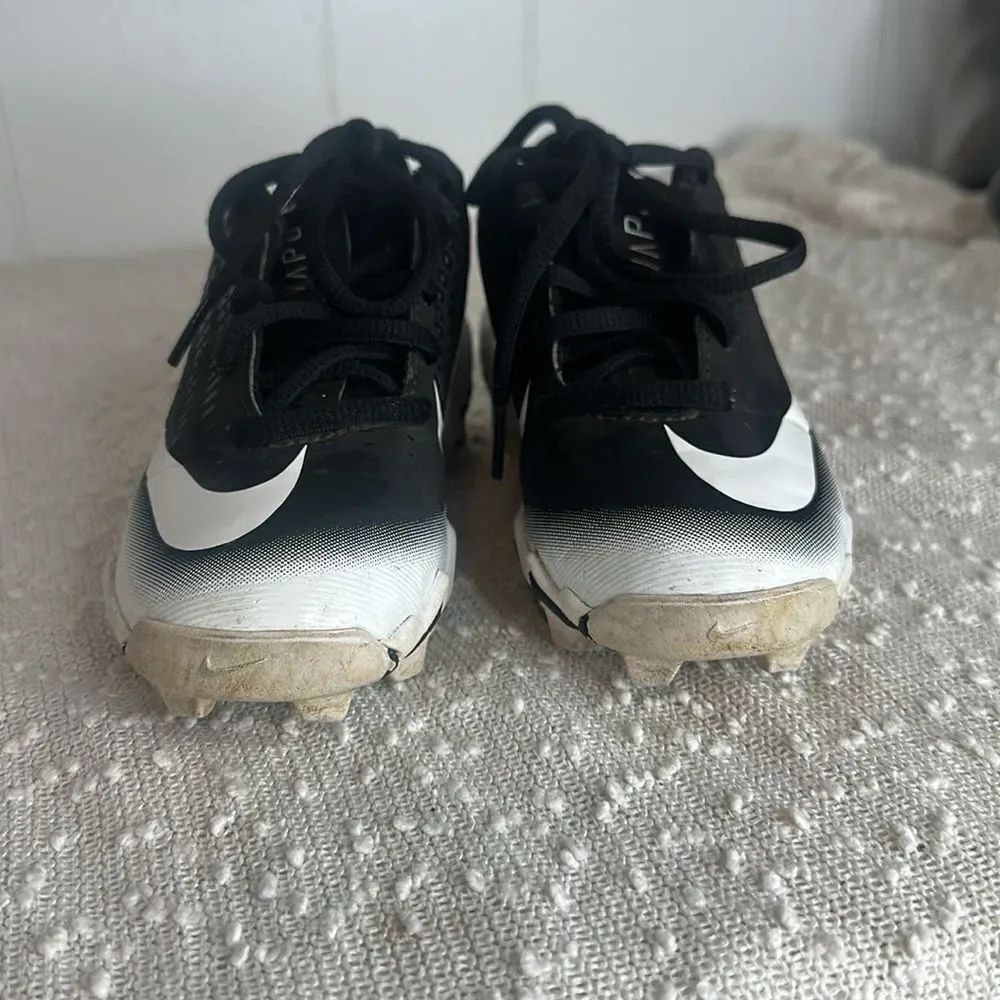 NIKE Vapor Ultrafly Baseball Cleats Shoes Black White size 11C 11
